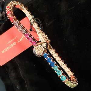 KURT GEIGER TENNIS Bracelet with Rainbow Accents